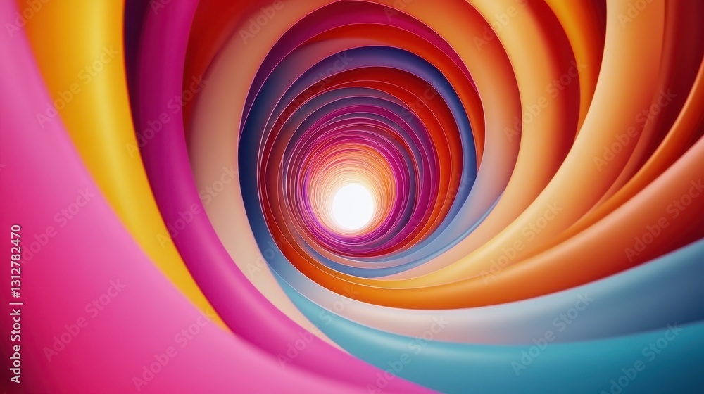 Poster An abstract animation features a seamless loop with vibrant color refraction effects, set against a dynamic background.