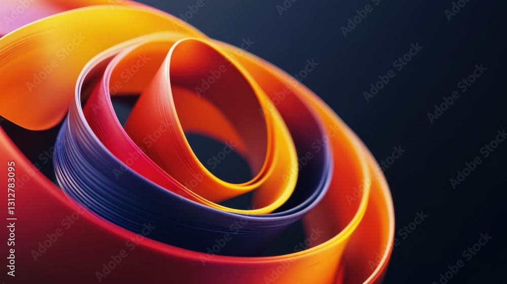 Poster An abstract animation features a seamless loop with vibrant color refraction effects, set against a dynamic background.