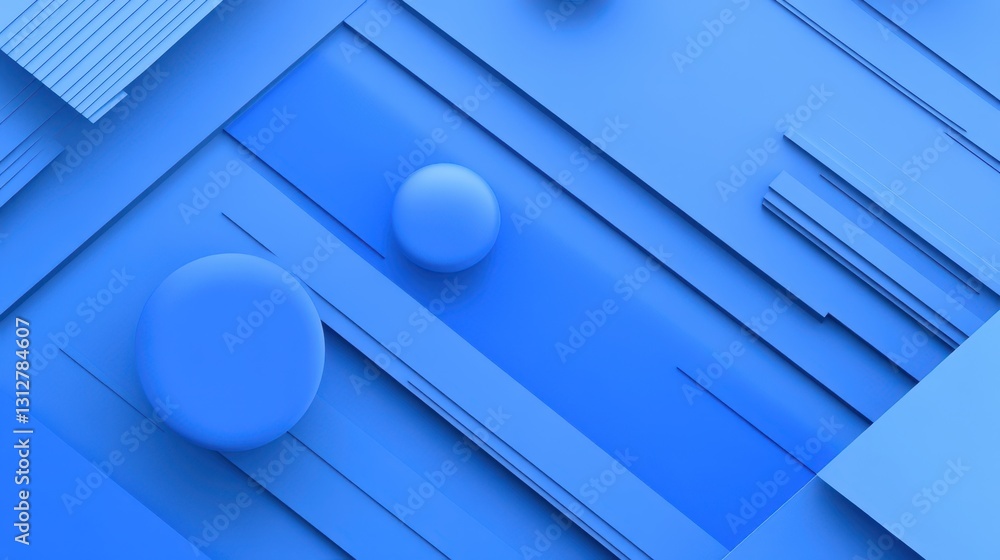 Poster An abstract background design featuring bright-colored circular rings arranged in a minimalistic pattern.