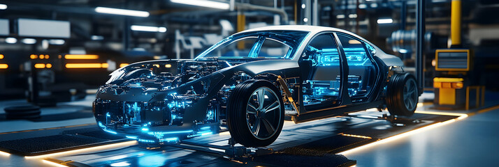 A robotic mechanic using AI to repair advanced vehicles  -