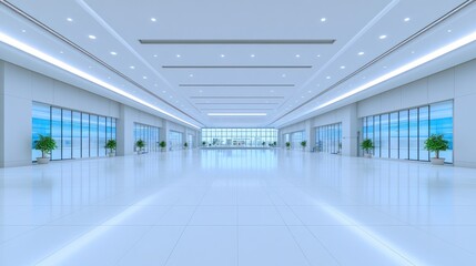 Fototapeta premium Modern Spacious Hallway Interior Design