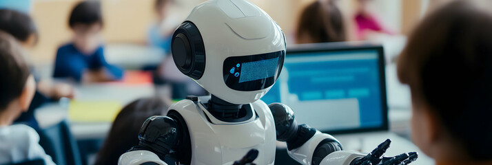 A robotic teacher using AI to adapt lessons to student needs  -