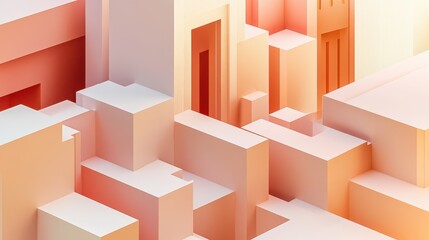 An abstract background design featuring bright-colored circular rings arranged in a minimalistic pattern.