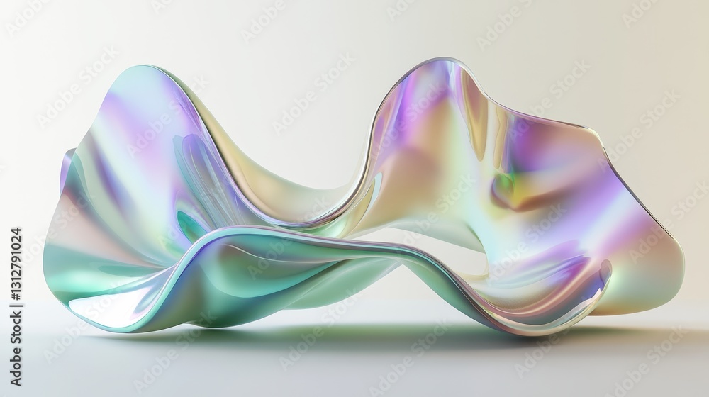 Leinwandbilder An abstract design featuring swirling purple particles creating a magical visual effect.