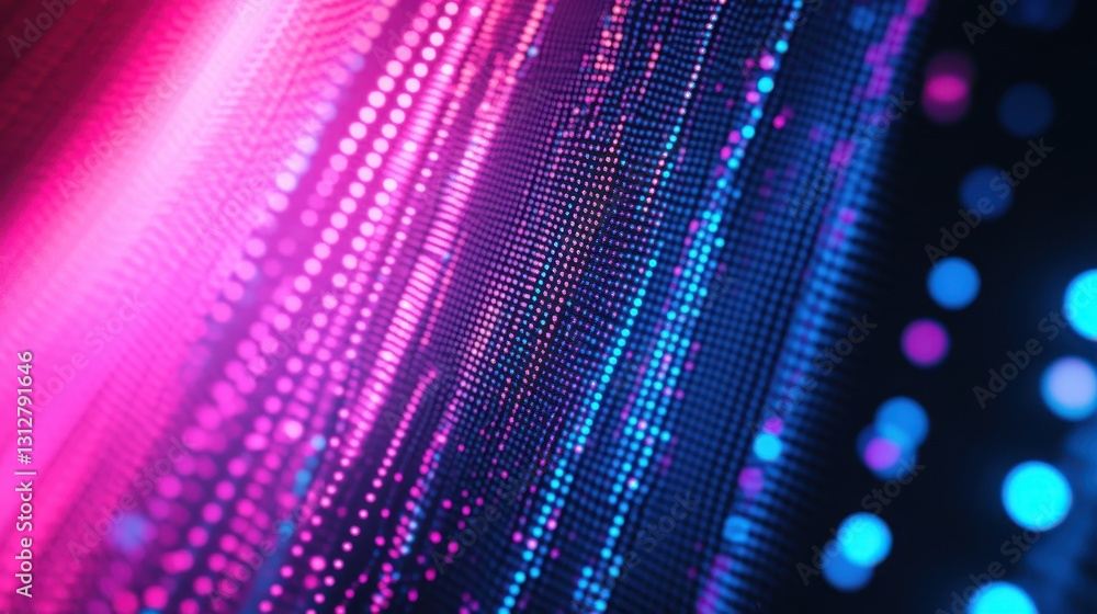 Poster An abstract digital background featuring glowing circuits and interconnected lines, symbolizing advanced technology and connectivity.