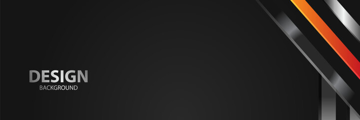 Obraz premium Abstract black design background; diagonal lines; website banner