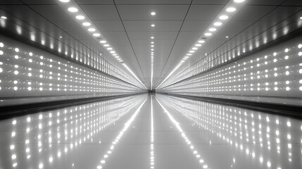 Obraz premium Bright Future: Illuminated Tunnel Vision.