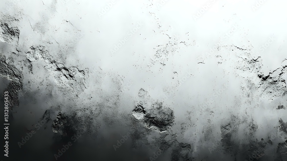 Poster dramatic monochrome abstract background with dark moody clouds and misty atmosphere creates ethereal