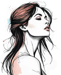 abstract illustration of woman