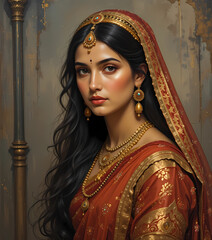"Grace of the South: A Portrait of a South Indian Woman"