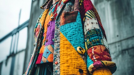 Colorful Patchwork Jacket for Unique Style