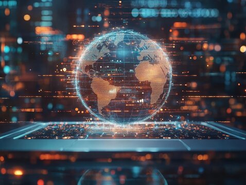 Entrepreneurs launching online businesses to reach a global audience, Online Business, Digital and expansive