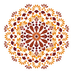 Pattern vector illustration Calm and elegant artwork with blooming flowers in bright, delicate hues. Seamless traditional design pattern for prints, fabrics, backgrounds, rugs, wallpapers, textiles.