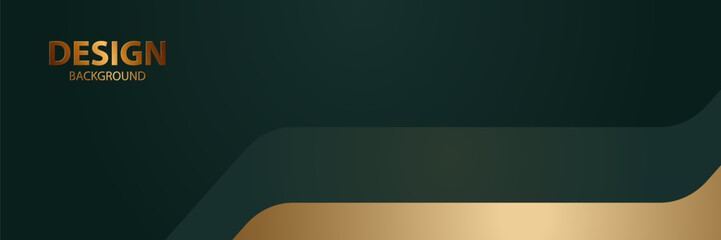 Obraz premium Abstract gold green design background for website