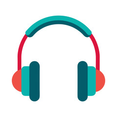 Headphones vector illustration isolated on transparent background