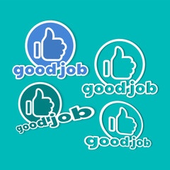 Fototapeta premium good job icon set