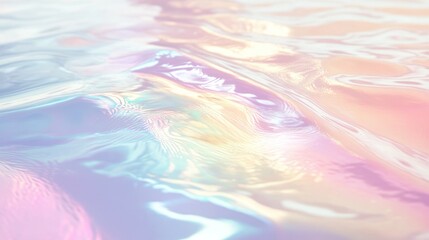Abstract iridescent water surface