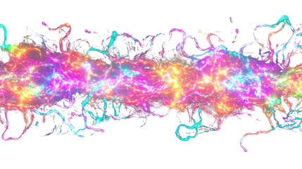Fototapeta premium Colorful abstract energy flowing on transparent background