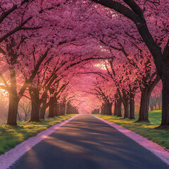  cherry blossom festival panorama