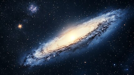 Obraz premium A beautiful galaxy with bright stars scattered throughout space