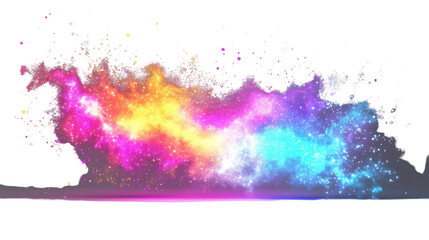 Obraz premium Colorful abstract smoke is creating a magical and vibrant universe