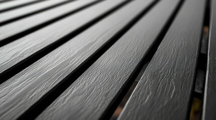 Dark wood grain outdoor table surface close-up