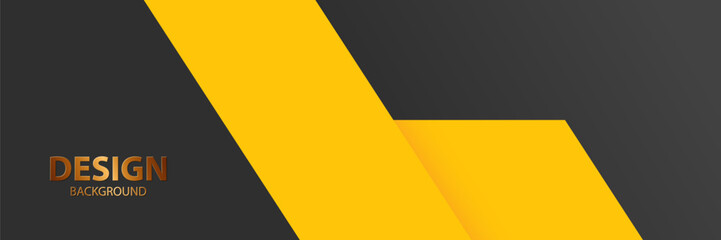Abstract yellow-black design background