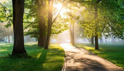 Fototapeta premium morning in the park