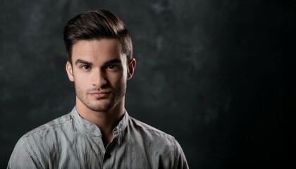 Fototapeta premium man on the black