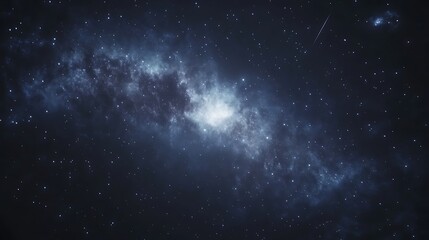 Obraz premium A luminous galaxy filled with numerous bright stellar objects