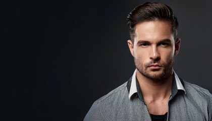 Obraz premium man on the black