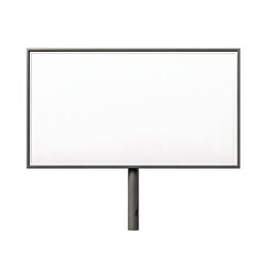 Blank billboard mockup isolated on transparent background