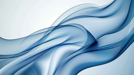 Obraz premium Experience serenity with a smooth light blue wave background, perfect for elegant and calming design projects.