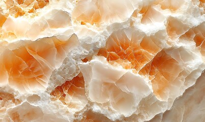Detailed Orange And White Stone Texture Abstract Background