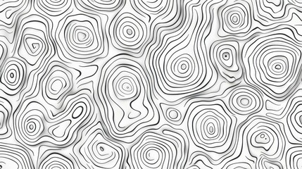 Obraz premium Explore natures beauty with a seamless topographic map pattern, perfect for backgrounds and design projects.