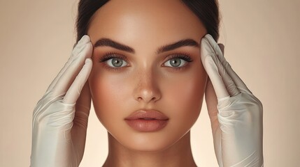 Naklejka premium Innovative technology enhances vision through augmented reality in healthcare