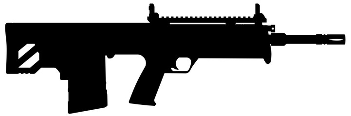 kel-tec rifle silhouette illustration