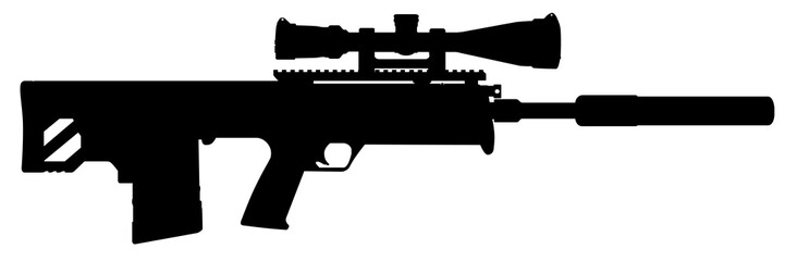 kel-tec rifle silhouette illustration