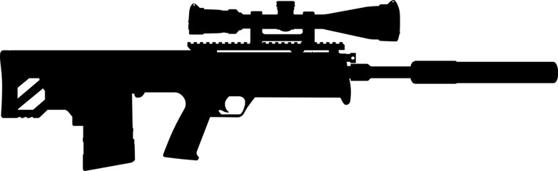 kel-tec rifle silhouette illustration