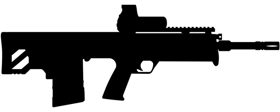 kel-tec rifle silhouette illustration