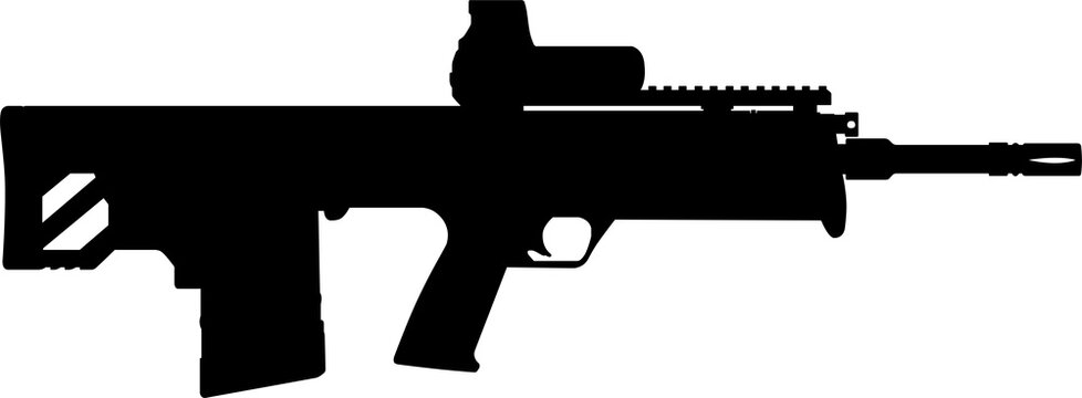 kel-tec rifle silhouette illustration