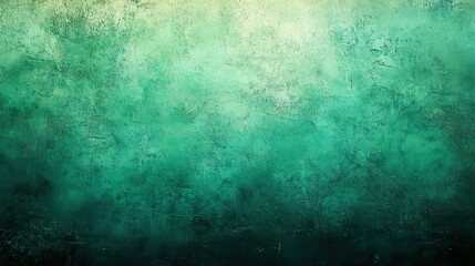 Obraz premium Calming teal green blue gradient background with grainy texture and soft transitions offers a soothing digital backdrop for introspective creativity and artistic expressions