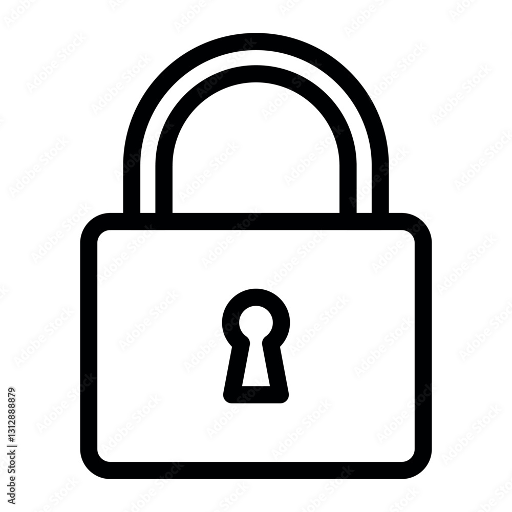 Poster lock icon padlock symbol icon. vector icons set. security, protection and privacy vector icons for a