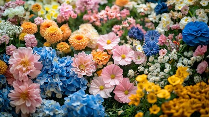 Vibrant Colorful Flowers Blooming Garden Photography Spring Summer Nature