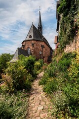 The wonderful medieval old town in Marburg, Hesse, Germany