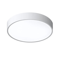 Obraz premium Ceiling light with recessed design isolated on transparent background