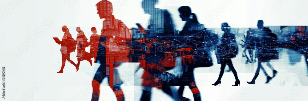 Leinwandbilder the global business structure relies heavily on networking, which encompasses analysis and data exch