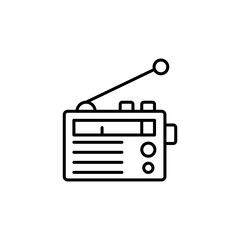 Radio line icon