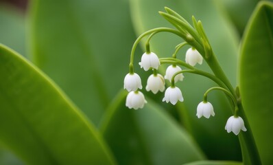 Elegant white bell-shaped flowers