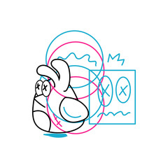 Vector Doodle Illustrations in various abstract shapes	
